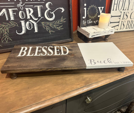 Tray Contemporary - Blessed/Monogram - DIY0115S