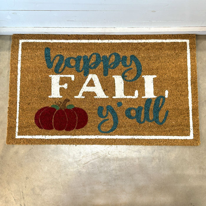Happy Fall Y'all - Doormat - DIY0102S