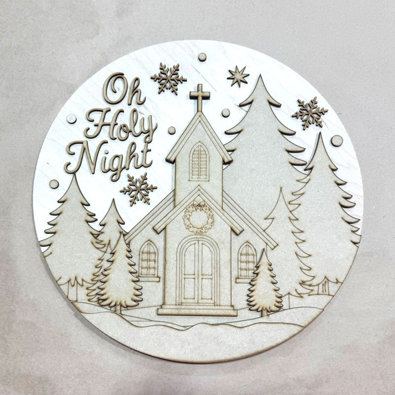 Round Sign - Oh Holy Night