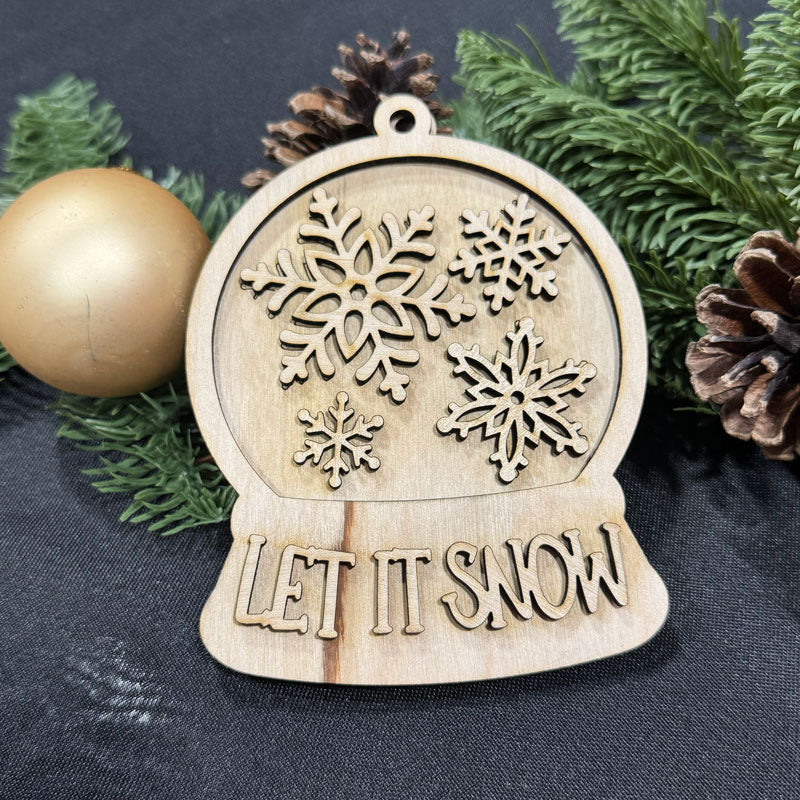Ornament - Let It Snow Snowglobe