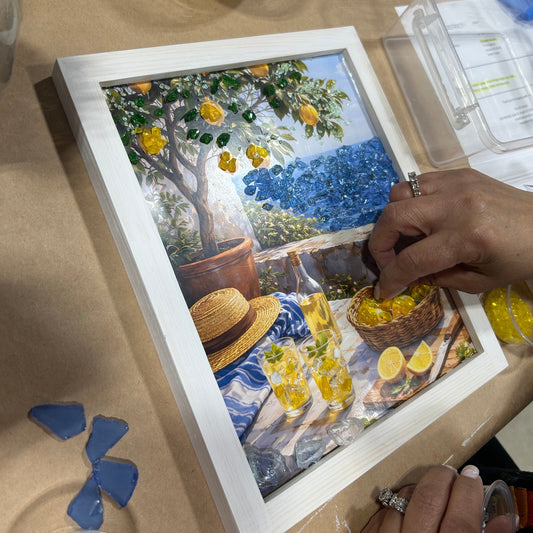 Limoncello | Crushed Glass Epoxy