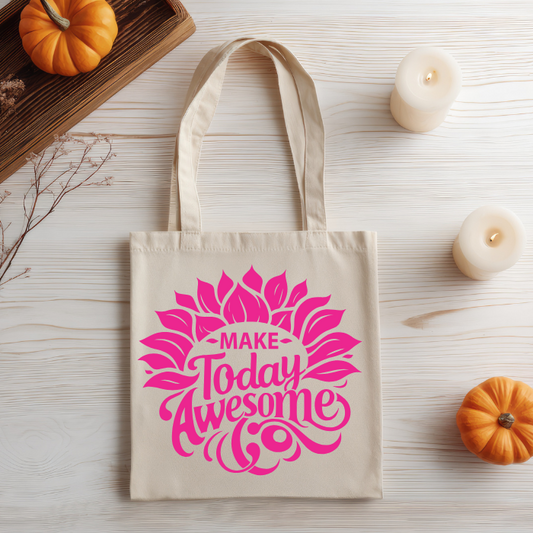 Canvas Bag - Make Today Awesome Bag - DIY0116S