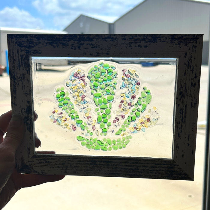 Small Shell Crushed Glass Frame