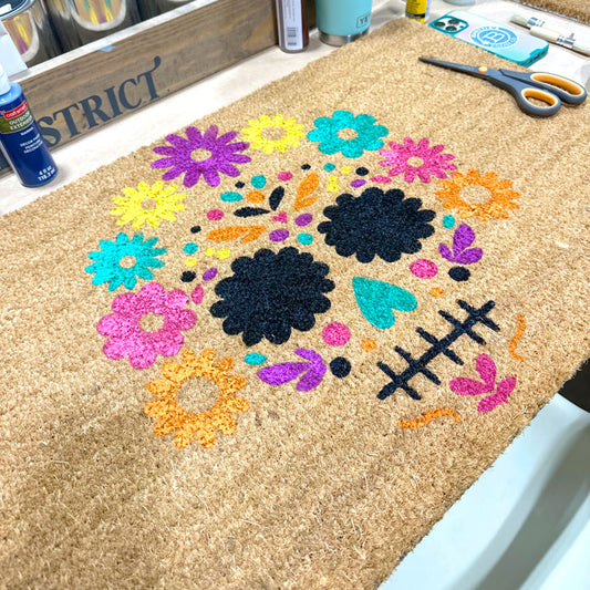 Sugar Skull Doormat