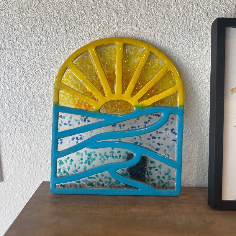 Glass - Crushed Glass Suncatcher Sunset - DIY0067S