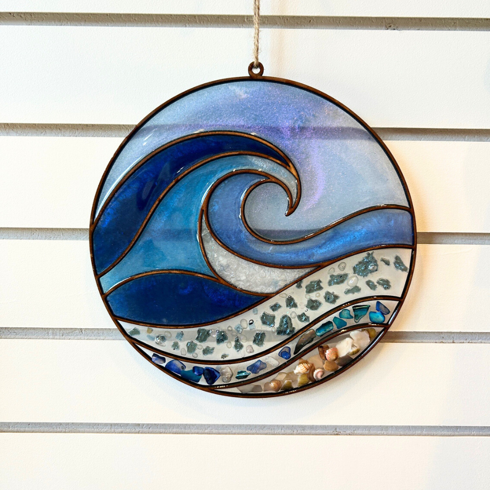 Beach Waves- Suncatcher