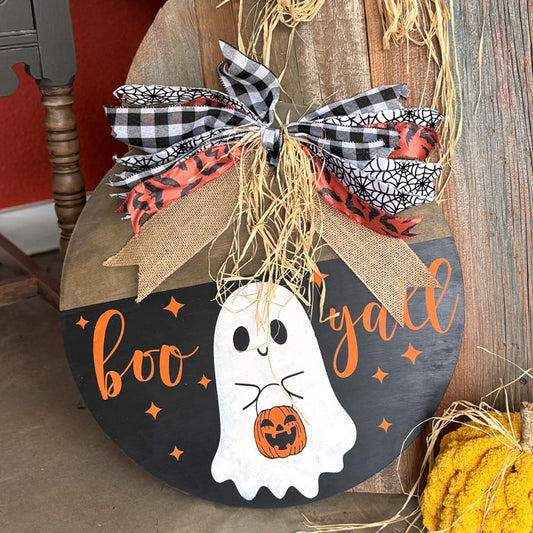 Boo Y'all - Round Sign - DIY0089S