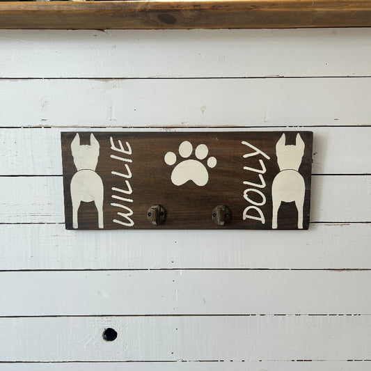 Dog Leash Holder Two Pets