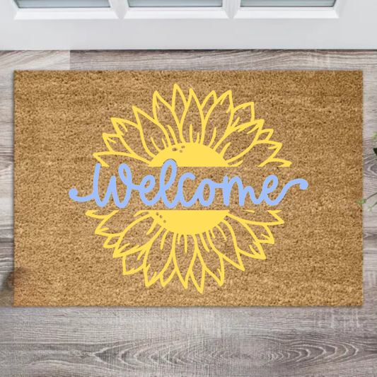 Doormat - Welcome Sunflower