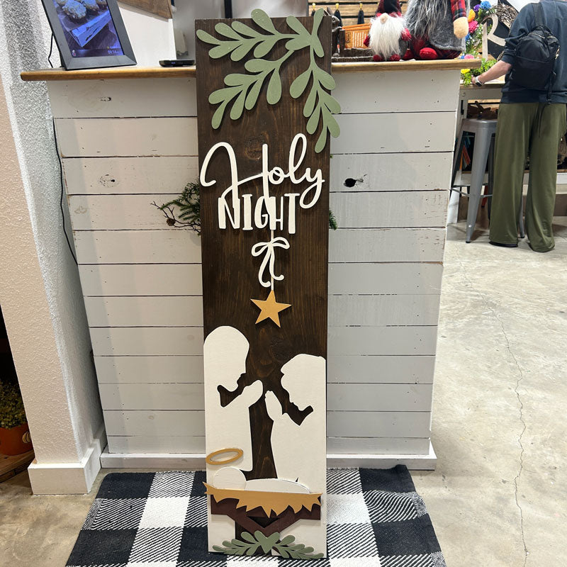 Porch Sign - Holy Night