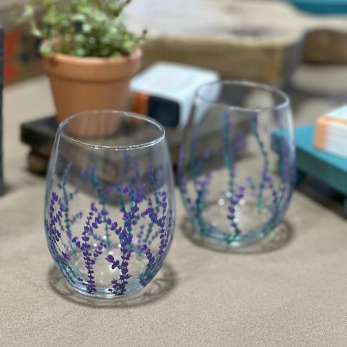Painted Wine Glasses - DIY0114S