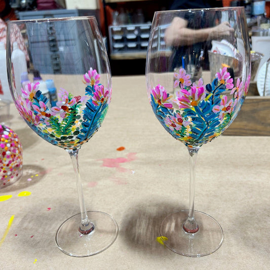 Painted Wine Glasses - DIY0114S