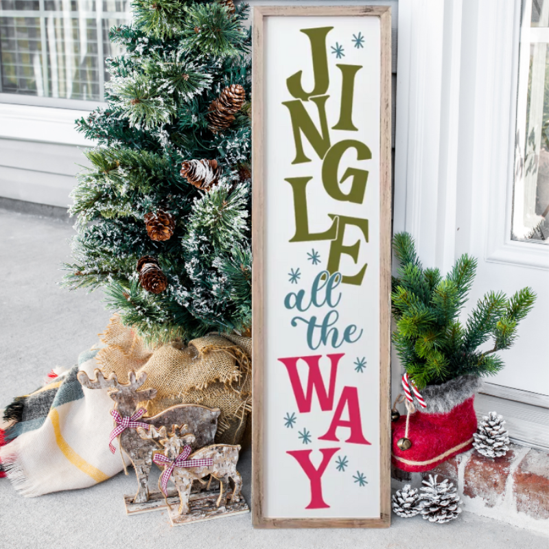 Porch Sign - Jingle All The Way - DIY0212S
