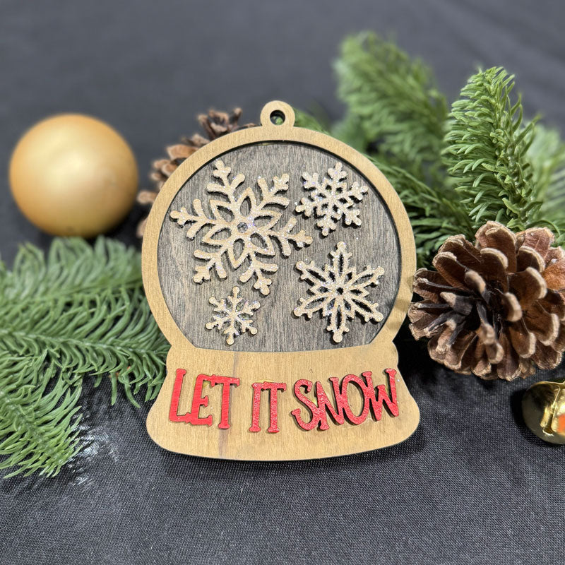 Ornament - Let It Snow Snowglobe