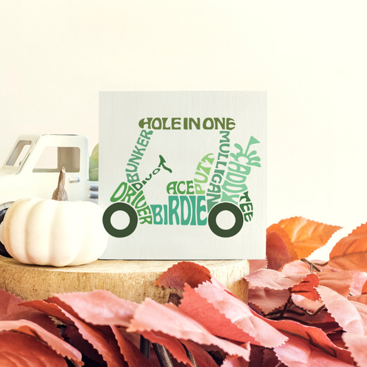 Hole In One- Square Sign- DIY0133S