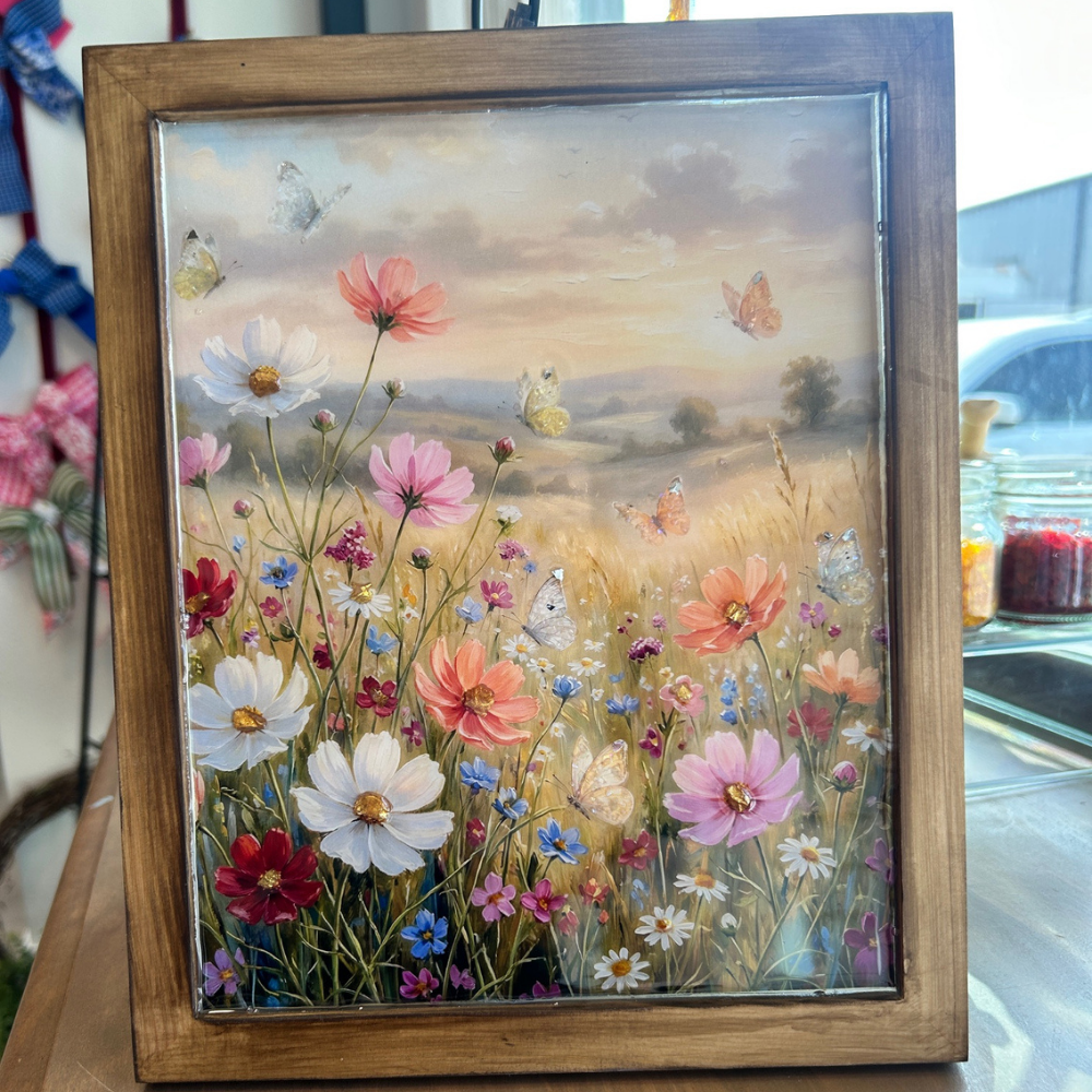 Wildflower Field - Crushed Glass Epoxy
