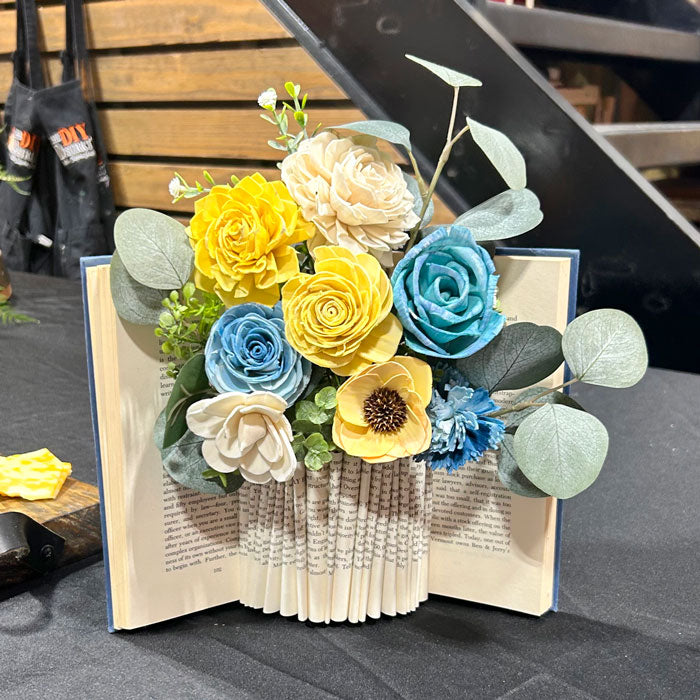 Book Vase - Sola Flowers - DIY0088S